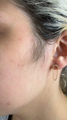 Brinco Aura Chain Moissanites