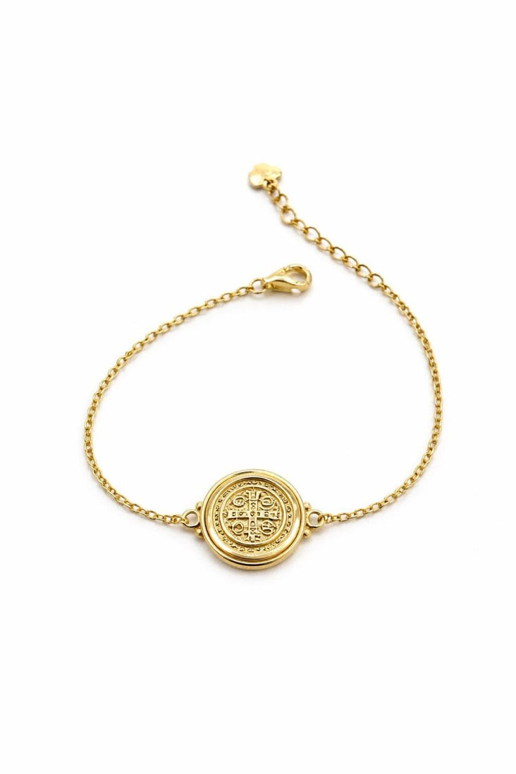 Pulseira medalha São Bento