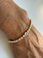 Pulseira corações
