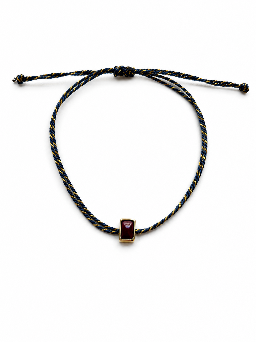Pulseira fio de seda rubi