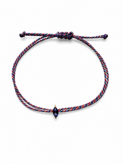 Pulseira fio seda Tanzanita
