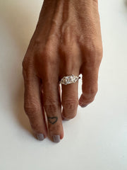 Anel solitário  moissanite 2.05 ct