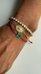 Pulseira medalha milagrosa bolinhas