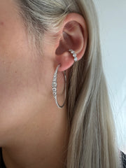 Argola Infinity degradè moissanite
