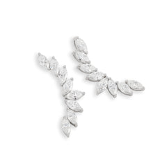 Earcuff pétalas Moissanite