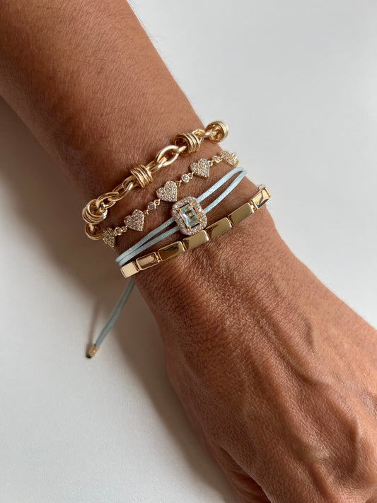 Pulseira fio de seda Princess