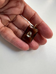 Pingente  quartzo fumê