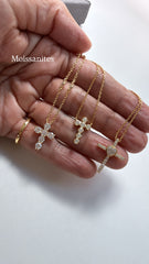 Colar Cruz Angel heart
