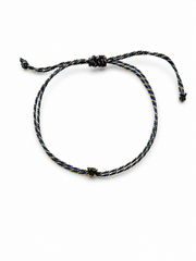 Pulseira fio de seda com turmalina verde
