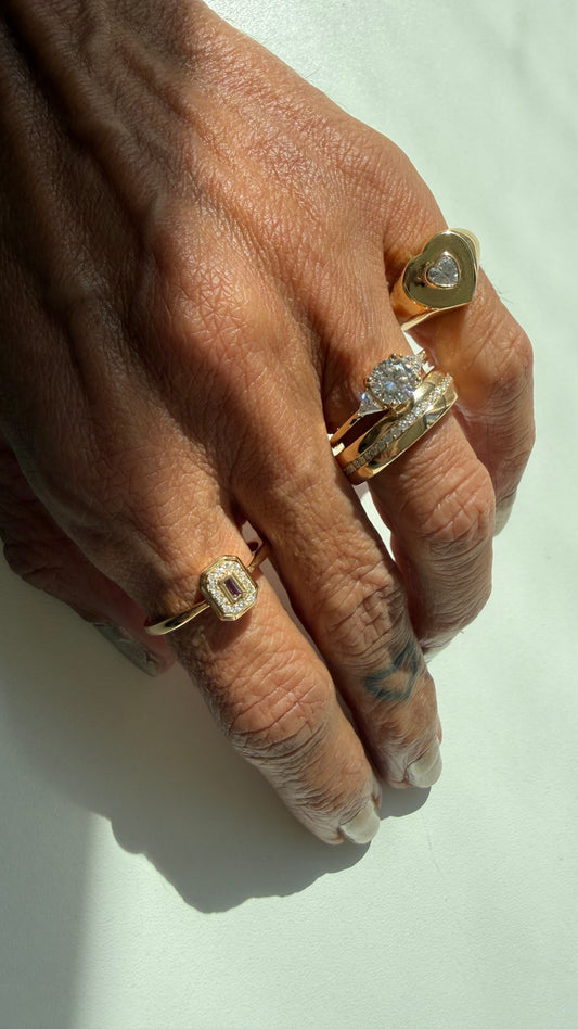 Anel Celine Moissanite
