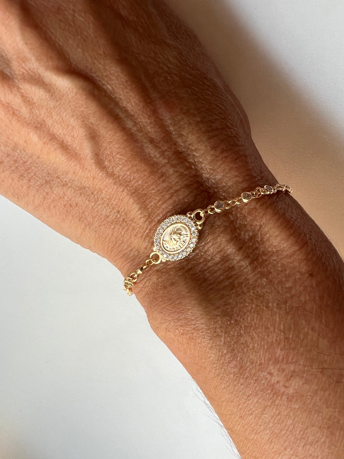 Pulseira medalha Santa Rita