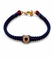 Pulseira fio de seda inteira macramé