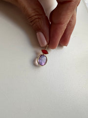 Pingente pedras naturais colors