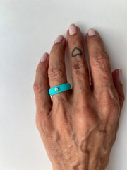 Anel Silicone colors Moissanite