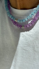 Colar pedras com Moissanites