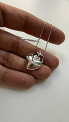 Colar Sagrado coração Moissanite