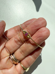 Bracelete rubi ouro 18k