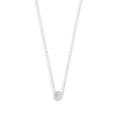 Colar bolinha Moissanite