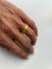Anel Silicone colors Moissanite