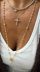 Colar Cruz Angel heart