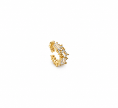 Piercing baguetes moissanite