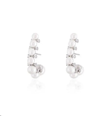 Brinco earjacket pérolas