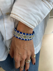 Pulseira Asha   com pedras naturais e moissanites