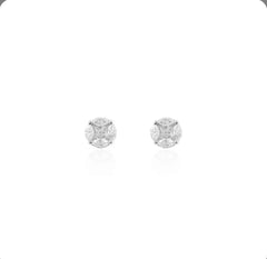 Brinco illusion Moissanite 5mm