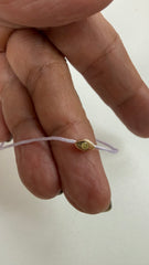 Pulseira colorida fio de seda elementos