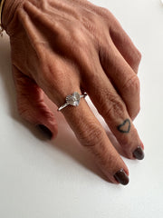 Anel coração Radiante