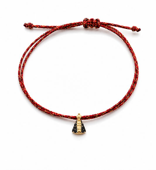Pulseira fio de seda Nossa Senhora Aparecida