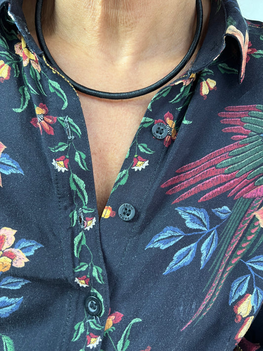 Cordão de seda black