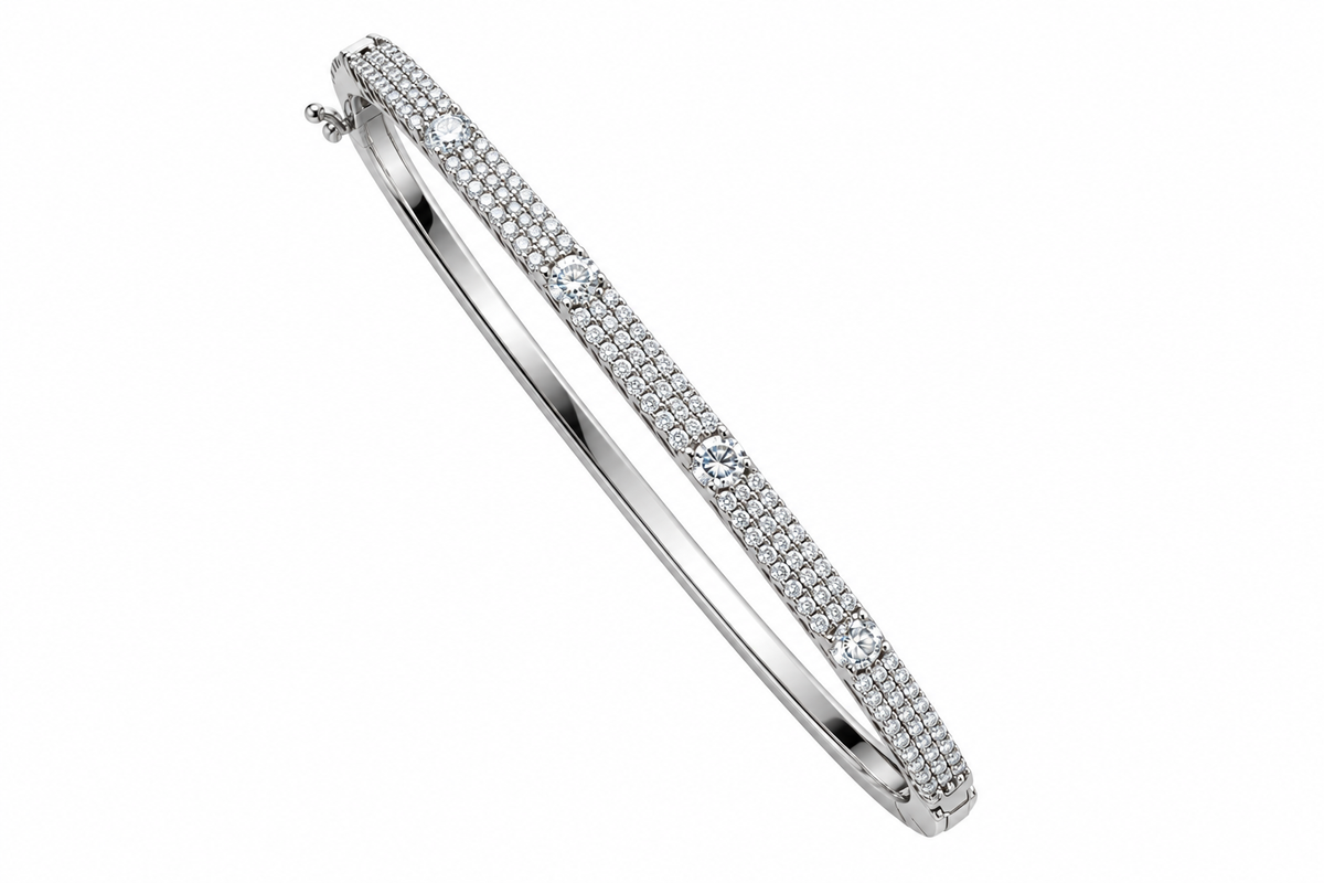 Bracelet Pavé moissanites