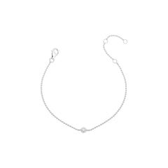 Pulseira bolinhas ponto Moissanite