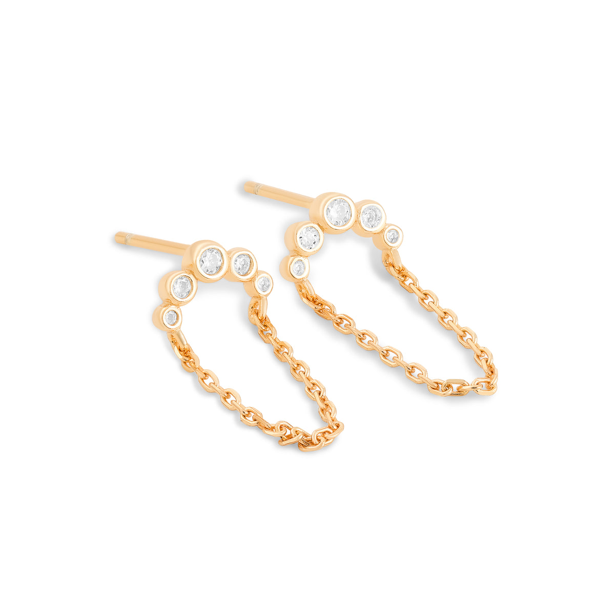 Brinco Aura Chain Moissanites