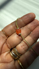 Pulseira fio de seda pitangas