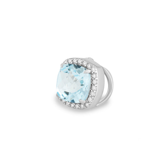 Pingente clic cravados Moissanites