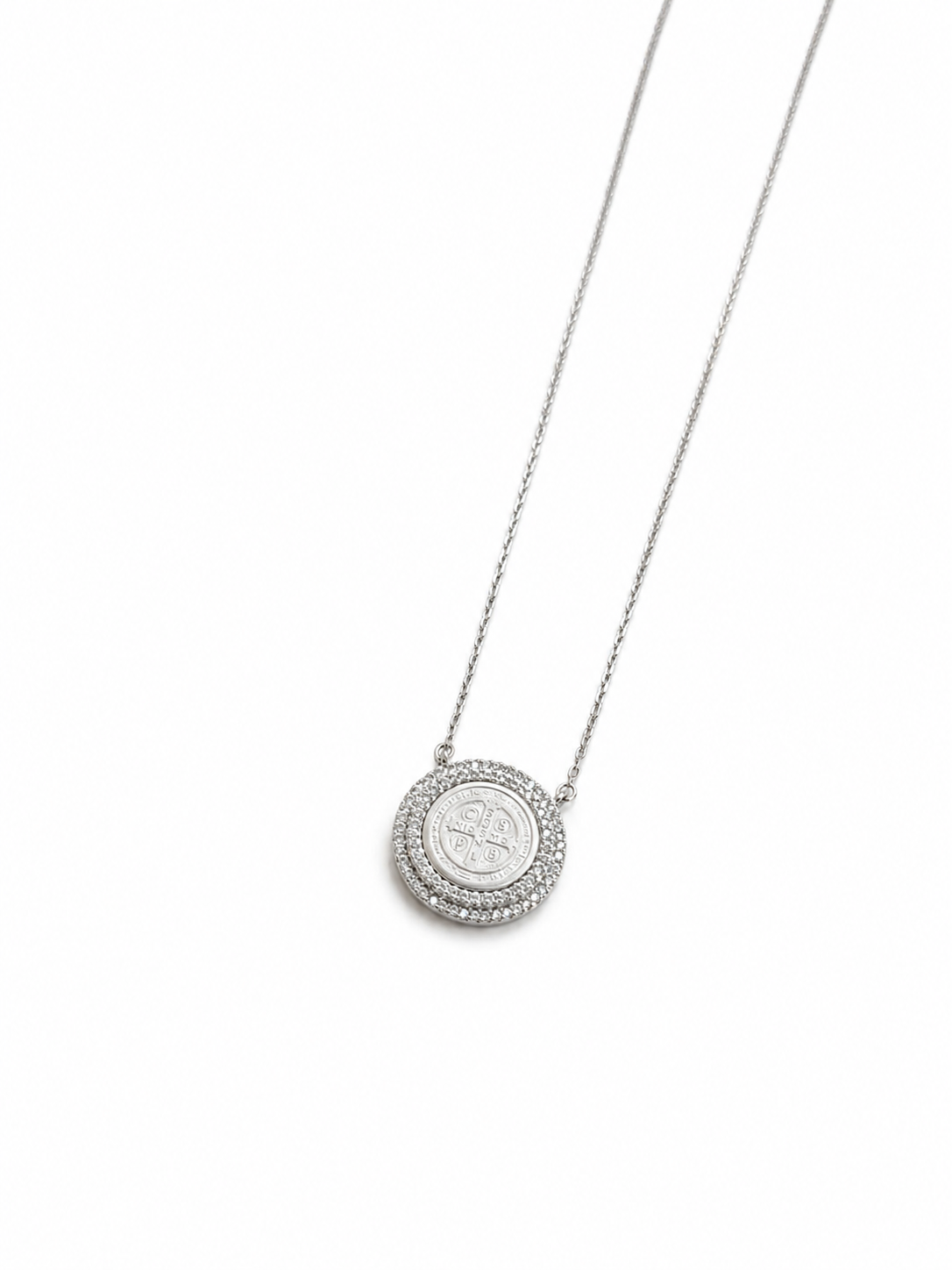Colar São Bento Moissanites 2 fileiras