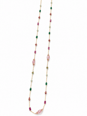 colar pedras jardim longo