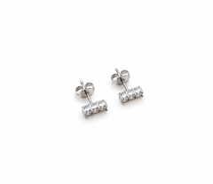 Brinco trilhante moissanite