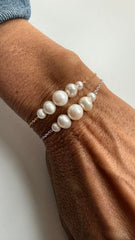 Pulseira pérolas barrocas