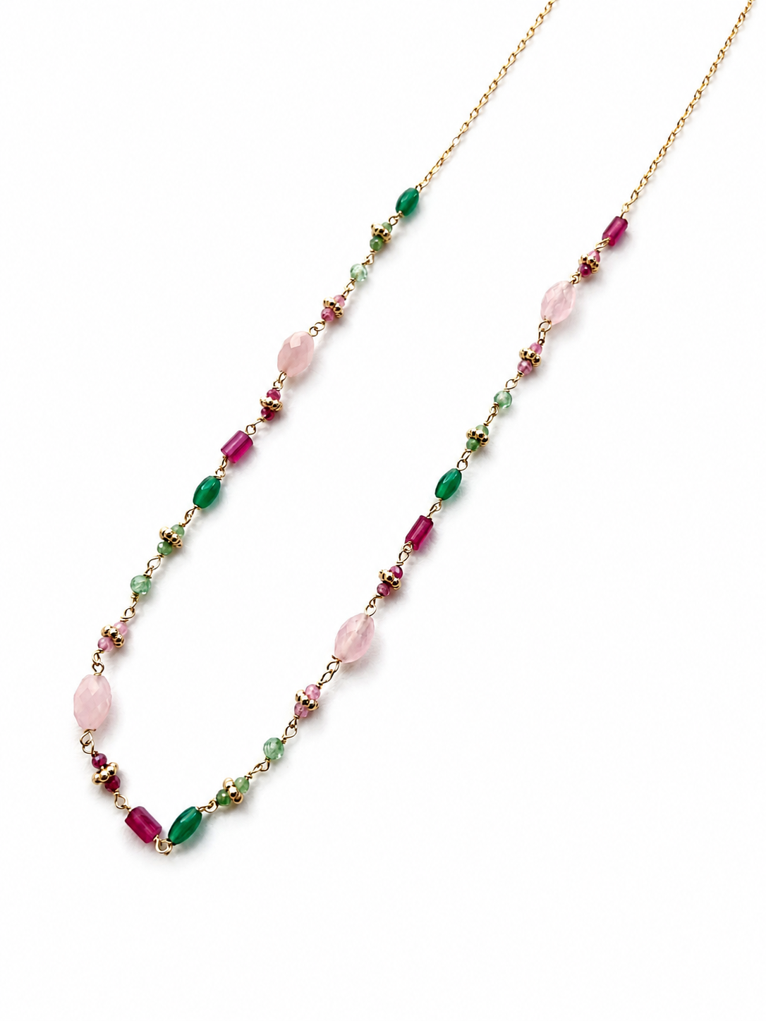 Colar pedras Jardim curto