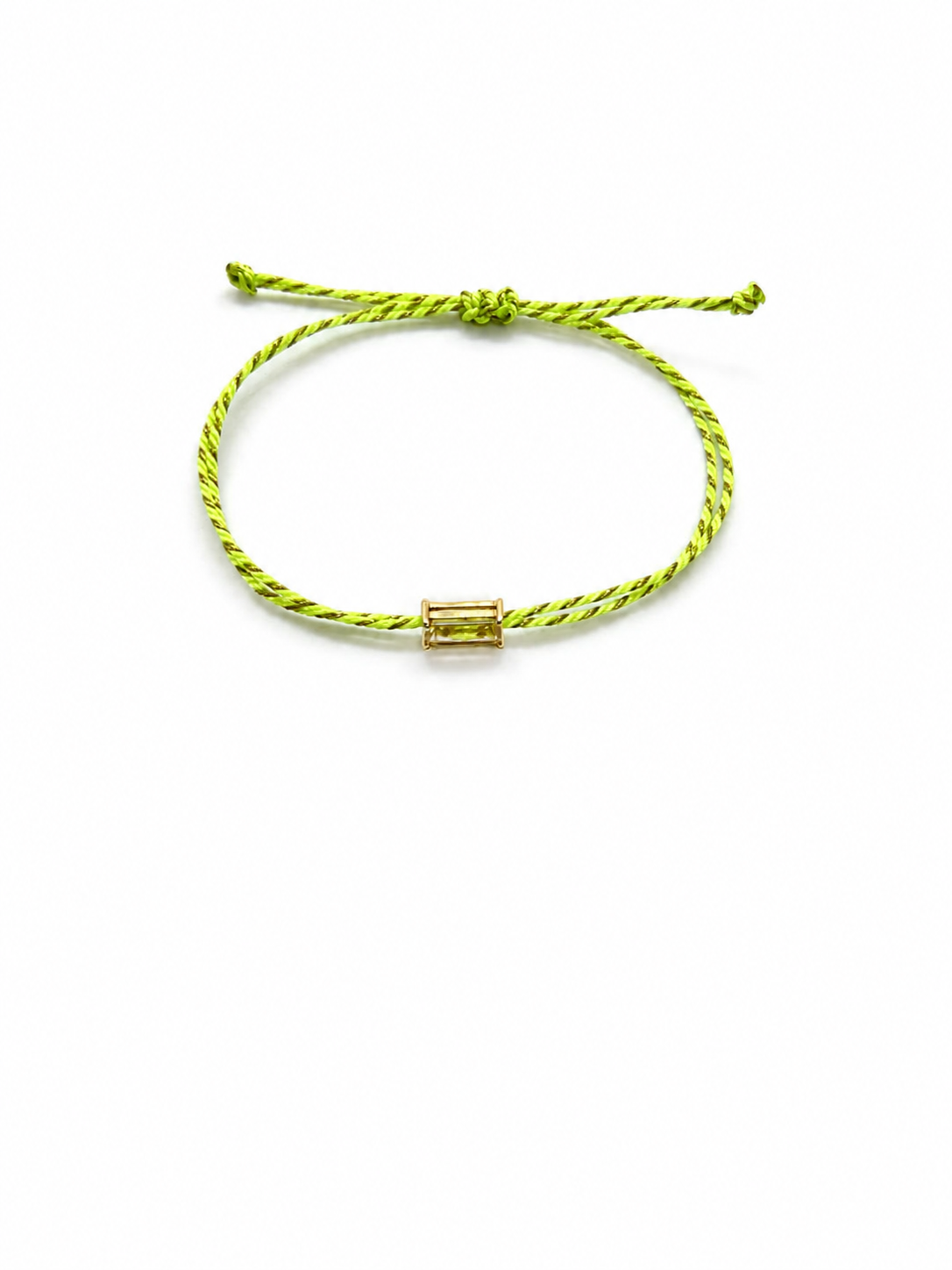 Pulseira fio de seda topázio imperial