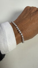Pulseira Riviera modelo coroa Moissanite