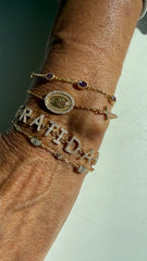 Pulseira pedras naturais Lilac