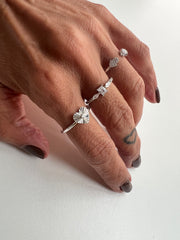 Anel coração Radiante