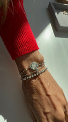 Pulseira medalha São Bento moissanites