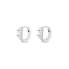 Argola mini moissanite