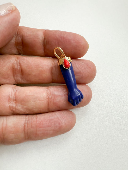 Pingente figa lápis lazuli