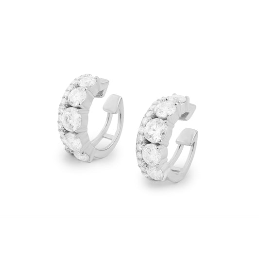 Piercing duo Moissanite